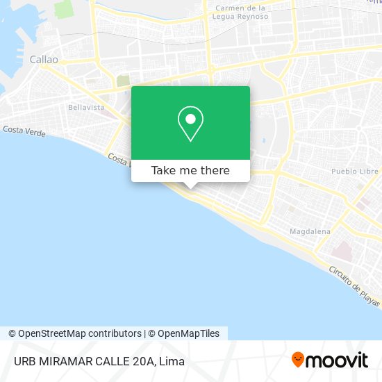 URB  MIRAMAR   CALLE 20A map