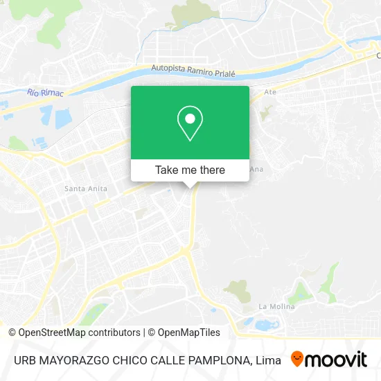 Mapa de URB  MAYORAZGO CHICO   CALLE PAMPLONA