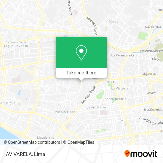 AV  VARELA map