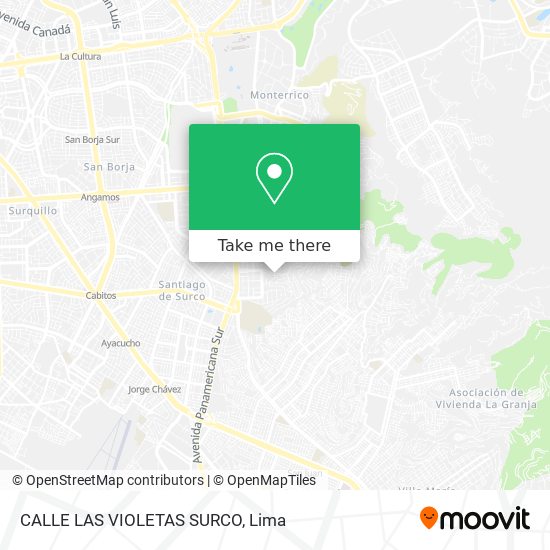 CALLE LAS VIOLETAS  SURCO map