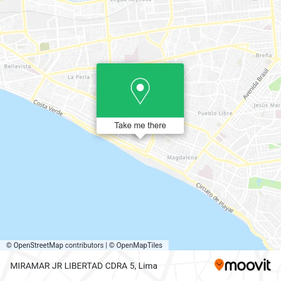 Mapa de MIRAMAR  JR  LIBERTAD CDRA  5