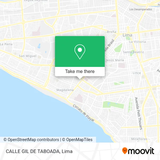 Mapa de CALLE GIL DE TABOADA