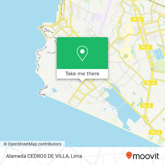 Alameda CEDROS DE VILLA map