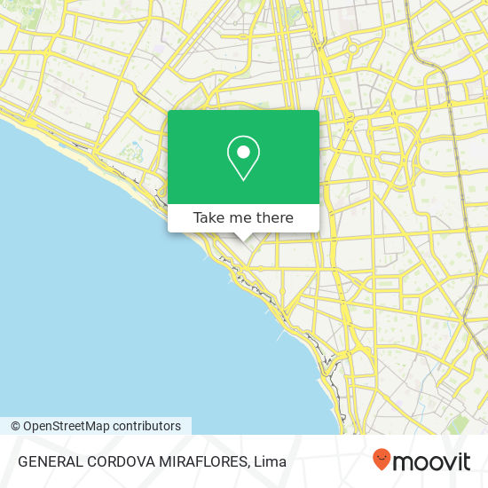 GENERAL CORDOVA  MIRAFLORES map