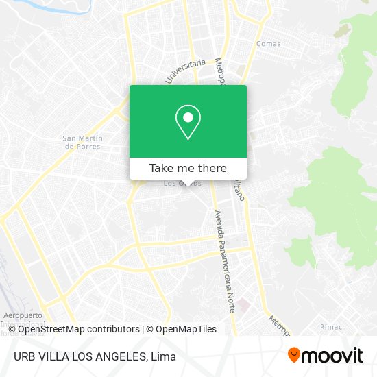 Mapa de URB  VILLA LOS ANGELES