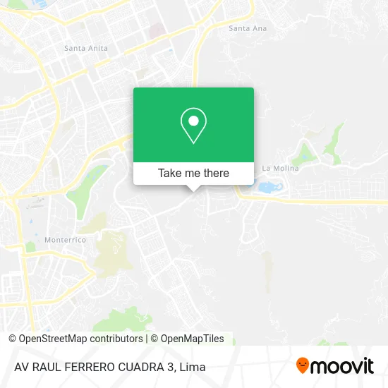 AV RAUL FERRERO CUADRA 3 map