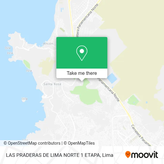 LAS PRADERAS DE LIMA NORTE   1 ETAPA map