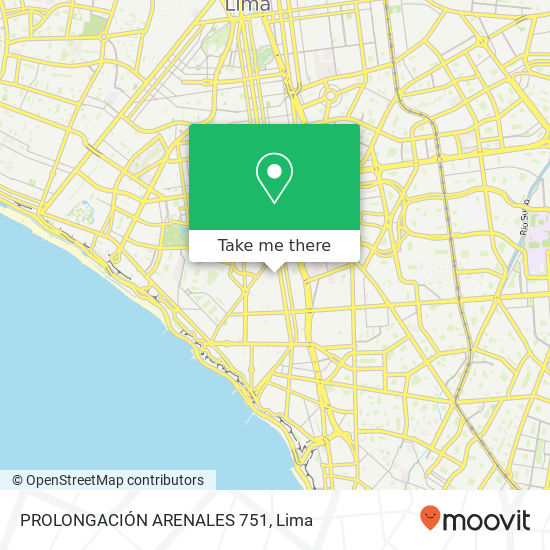 PROLONGACIÓN ARENALES 751 map