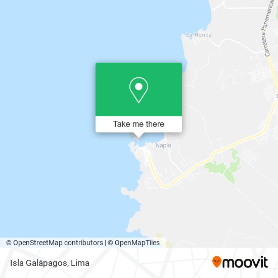 Mapa de Isla Galápagos