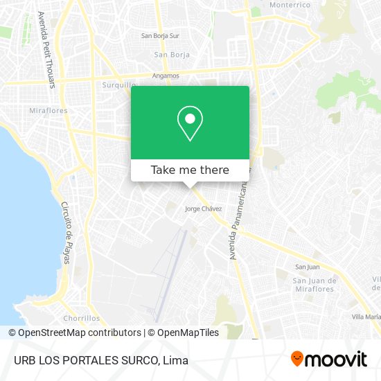 URB  LOS PORTALES SURCO map