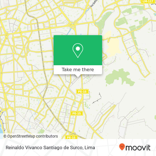 Reinaldo Vivanco  Santiago de Surco map