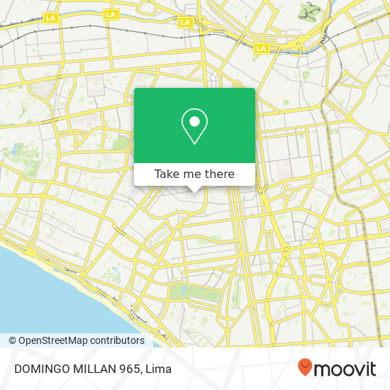 DOMINGO MILLAN 965 map