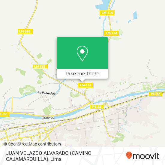 JUAN VELAZCO ALVARADO (CAMINO CAJAMARQUILLA) map