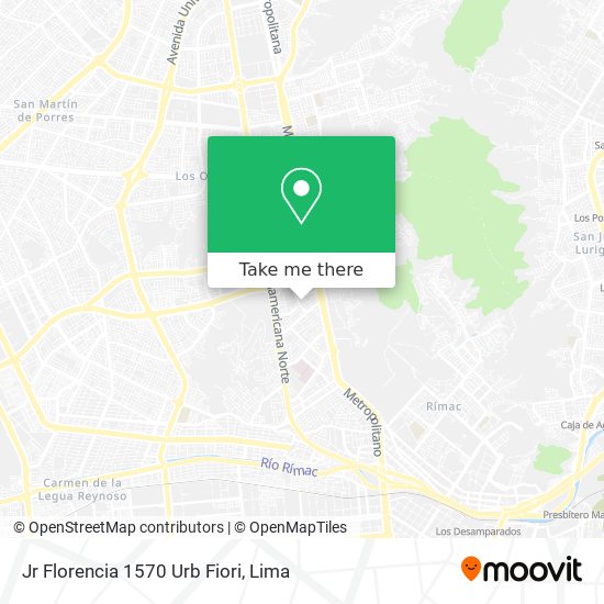 Jr Florencia 1570 Urb  Fiori map