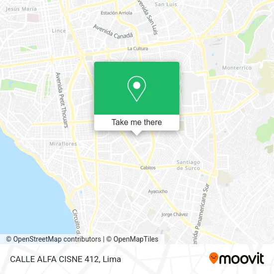 Mapa de CALLE ALFA CISNE 412