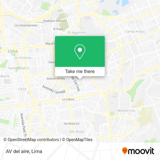 AV  del aire map