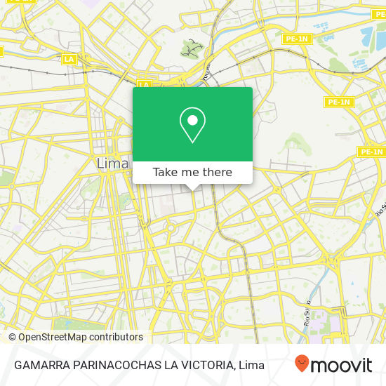 GAMARRA    PARINACOCHAS    LA VICTORIA map