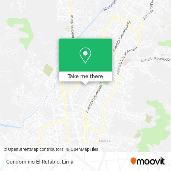 Mapa de Condominio El Retablo