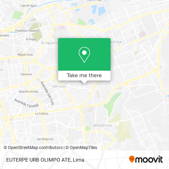 EUTERPE URB OLIMPO ATE map