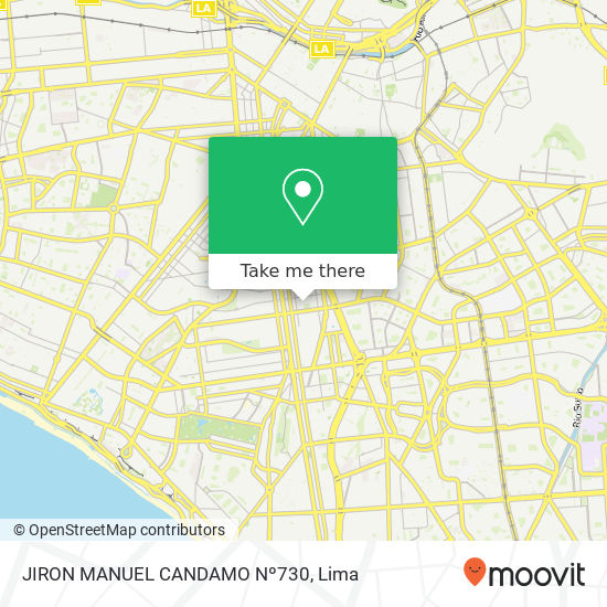 JIRON MANUEL CANDAMO Nº730 map