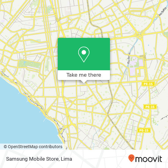 Mapa de Samsung Mobile Store