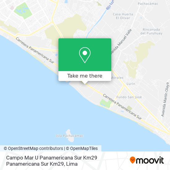 Campo Mar U  Panamericana Sur Km29 Panamericana Sur Km29 map