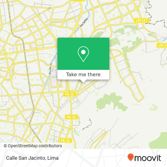 Calle San Jacinto map