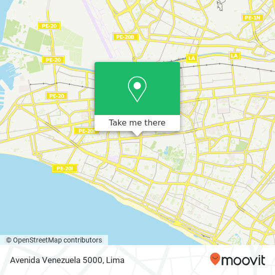 Avenida Venezuela 5000 map