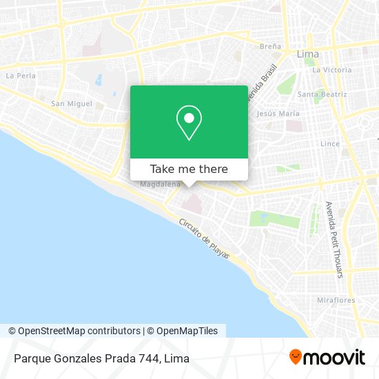 Parque Gonzales Prada 744 map
