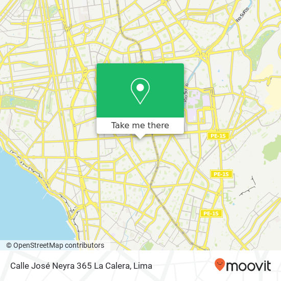 Mapa de Calle José Neyra 365  La Calera