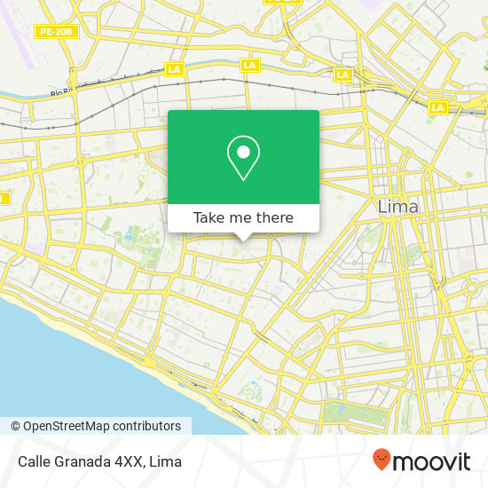 Mapa de Calle Granada 4XX