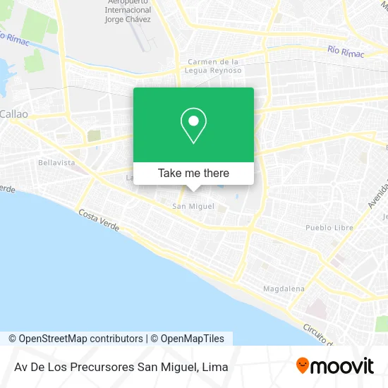 Mapa de Av  De Los Precursores   San Miguel