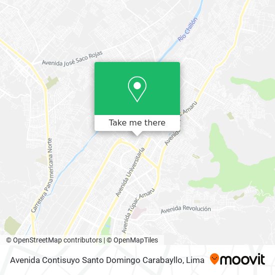 Avenida Contisuyo Santo Domingo  Carabayllo map