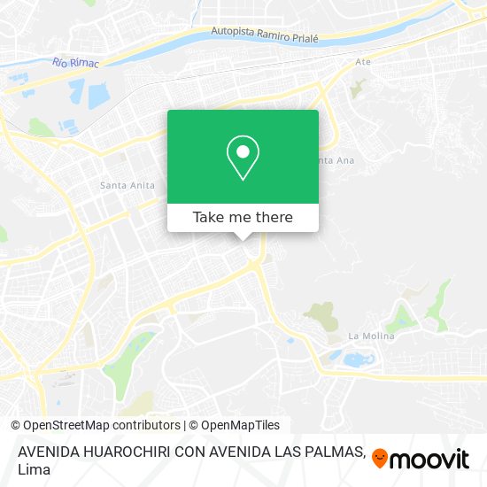 AVENIDA HUAROCHIRI CON AVENIDA LAS PALMAS map