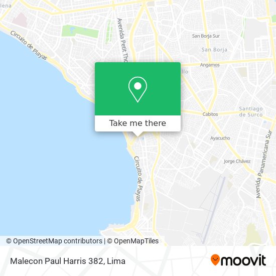 Malecon Paul Harris 382 map