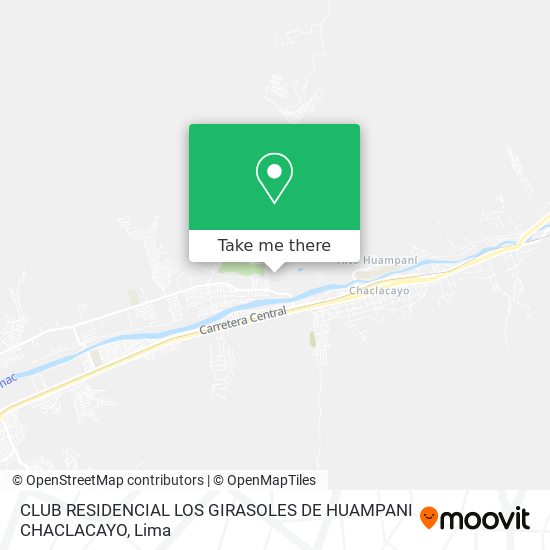 CLUB RESIDENCIAL LOS GIRASOLES DE HUAMPANI CHACLACAYO map