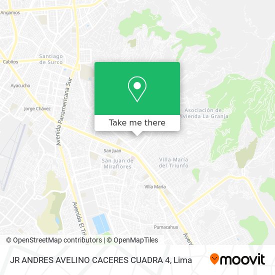 Mapa de JR ANDRES AVELINO CACERES CUADRA 4