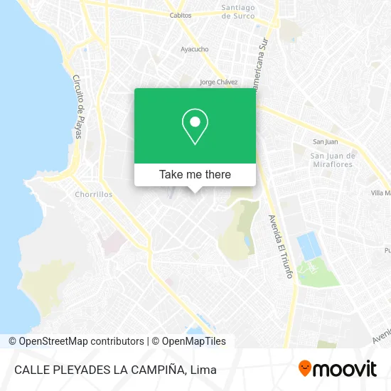 Mapa de CALLE PLEYADES LA CAMPIÑA