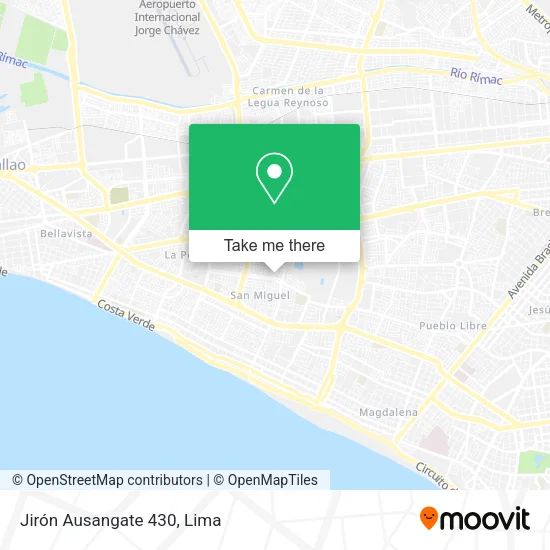 Mapa de Jirón Ausangate  430