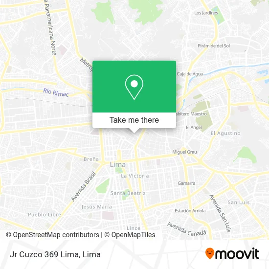 Jr  Cuzco 369  Lima map