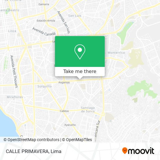 CALLE PRIMAVERA map