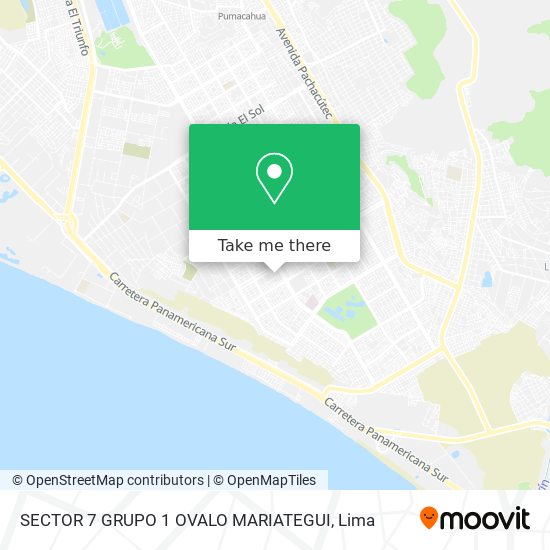 Mapa de SECTOR 7 GRUPO 1 OVALO MARIATEGUI