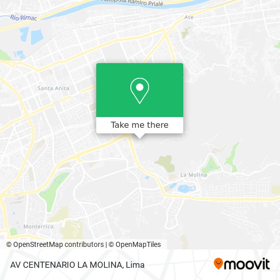 AV  CENTENARIO   LA MOLINA map