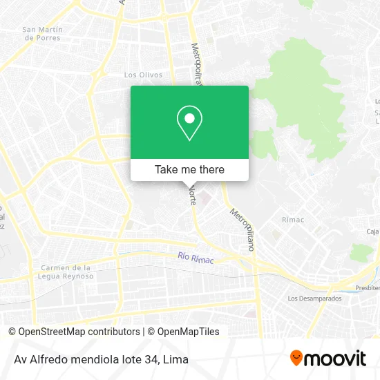 Av Alfredo mendiola lote 34 map