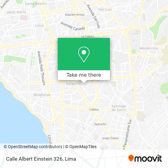 Calle Albert Einstein 326 map