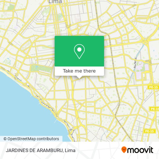 JARDINES DE ARAMBURU map