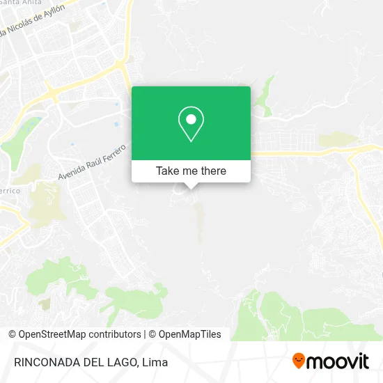 RINCONADA DEL LAGO map