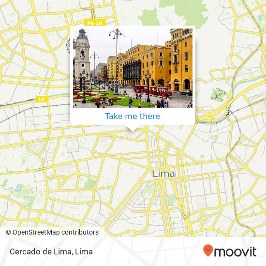 Cercado de Lima map