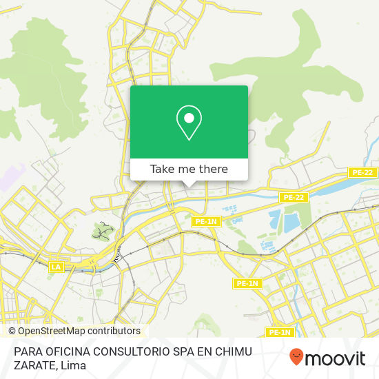 PARA OFICINA  CONSULTORIO  SPA  EN CHIMU ZARATE map