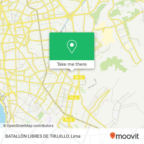 BATALLÓN LIBRES DE TRUJILLO map